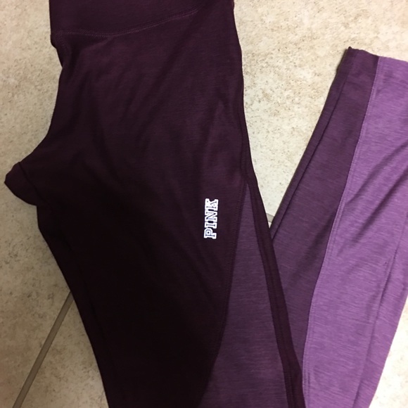 Pink Victoria Secret Yoga Leggings Purple-SZ XS - Picture 3 of 7